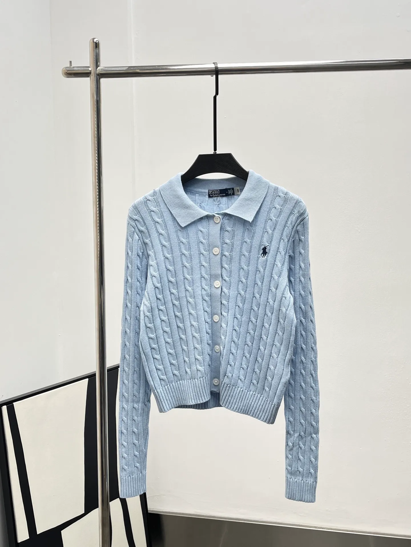 P390 Goods Quality Guarantee Model No. D25080275 Ralph Lauren RL* new style Pony embroidered logo on the chest pitted twist pattern slim fit buttoned lapel! Off-white, blue, navy, S ML (M size: bust 84, length 57, sleeve length 62)